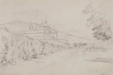 The Escorial, Madrid, 1832 (tužka)