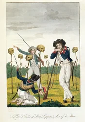 The Sculls of Lieu Leppar, Six of his Men, autor: J.G. Stedman