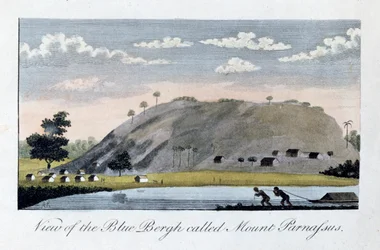 Pohled na Blue Bergh s názvem, Mount Parnassus, 1813