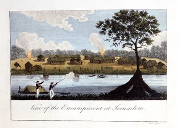 Pohled na tábor v Jeruzalémě, 1813