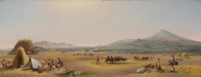 Sklizeň na římské Campagna, 1868.