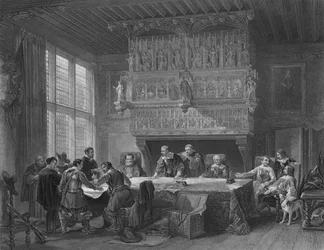 Válečná rada v Courtray, 1854.