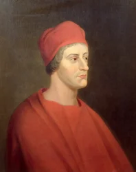 Portrét herce Henryho Harrise jako Wolseyho z Williama Shakespeara Henry VIII, 1662