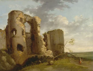 Západní brána hradu Pevensey, Sussex