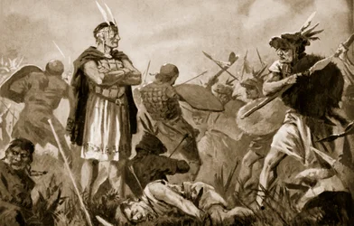 Huascar a Atahualpa bojující o říši Inků