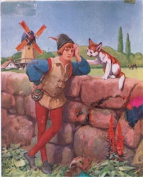 Dick Whittington a jeho kočka (litho)