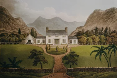 Bonapartův Mal-Maison na Svaté Heleně, 1821