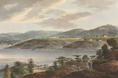 West Point č. 16 portfolia řeky Hudson, 1825.