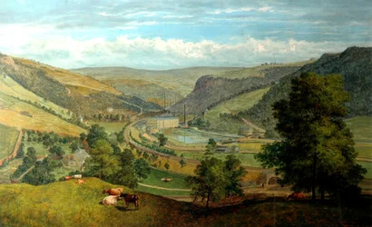 Todmorden Valley z Charlestownu, 1860