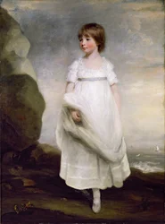 Portrét Anny Isabelly Milbankeové (1792-1860), pozdější lady Byronové, kolem roku 1800 (olej na plátně)