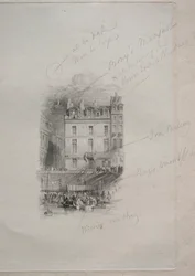Napoleonské ubytování, Quai Conti, 1836.