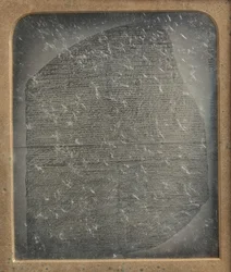 Kopie Rosettské desky, 1846-52.