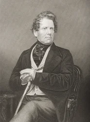 Fox Maule Ramsay (1801-74) 11. hrabě z Dalhousie a 2. lord Panmure, vyryl D.J. Libra z fotografie z The Drawing-Room of Eminent Personages, Volume 2, publikovaná v Londýně, 1860 (angl.