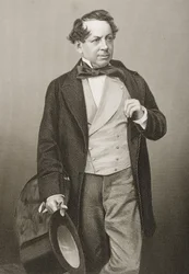 John Baldwin Buckstone (1802-79) vyryl D.J. Libra z fotografie z 