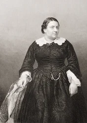 Madame Marietta Alboni (1824-94) vyryla D.J. Libra z fotografie z 