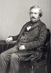 Martin Farquhar Tupper (1810-89) ryl D.J. Libra z fotografie z 
