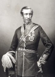 Sir Archdale Wilson (1803-74), vyrytý D. J. Poundem podle fotografie z knihy "The Drawing-Room of Eminent Personages, Volume 2", vydané v Londýně roku 1860.