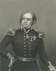 Sir John Franklin vyrytý D.J. Libra z fotografie z 