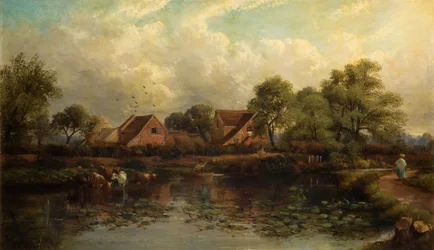 Farma ve Wood Lane, Handsworth, 1850-1908.