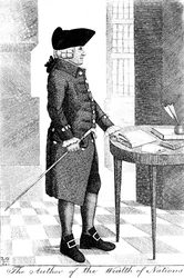 Adam Smith 1723-1790, skotský filozof a ekonom, 1790