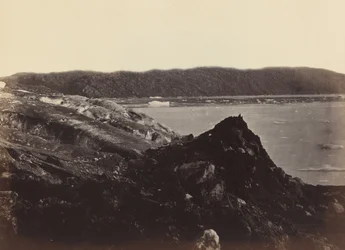 Arktické oblasti: č. 36. Ledovec, jak je vidět, teče nebo je stlačován dolů..., 1869