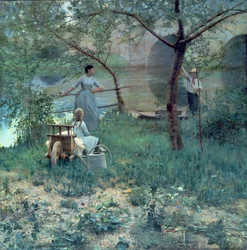Pod třešní, most v Grez, 1884