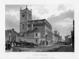 Kostel svatého Petra le Bailey, Oxford, 1835.