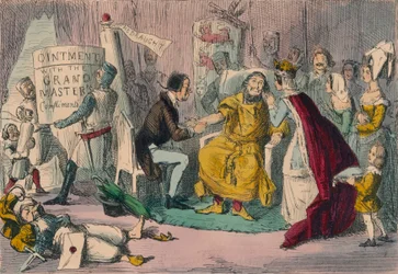 Edwards Arm v rukou svých lékařských poradců, 1850