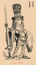 V plném peří, c1860, c1860
