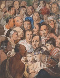 Obraz indických tváří, 1811-ca. 1813.
