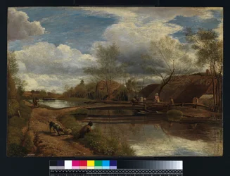 River Kennet, poblíž Newbury, 1815 (olej na plátně položeném na panelu)