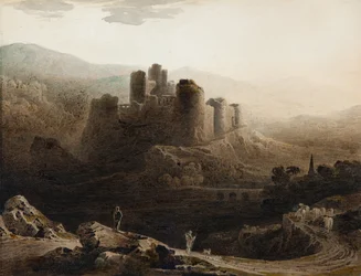 Měsíční svit - hrad Chepstow