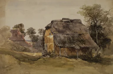 An Old Barn at Tunbridge Wells (akvarel na papíře)