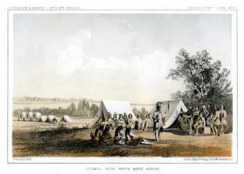 Rada s koněm White Mans, 1856.