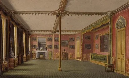 The Red Drawing Room from Views of the Royal Pavilion, Brighton od Johna Nashe