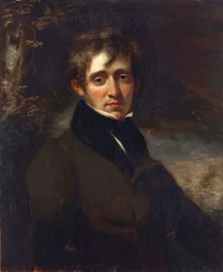 Portrét básníka Thomase Moorea (More) (1779-1852), od Johna Opieho (1761-1807).