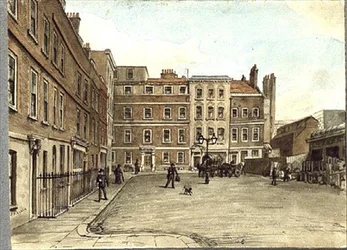 Náměstí Warwick Square (náčrtek wc)