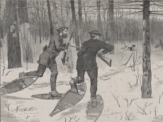Sledování jelenů v Adirondacks v zimě Každou sobotu, sv. II, Nová série..., 21. ledna 1871.
