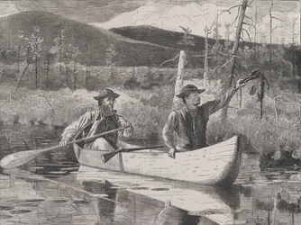 Odchyt v Adirondacks Každou sobotu, sv. I, Nová řada, 24. října 1870.