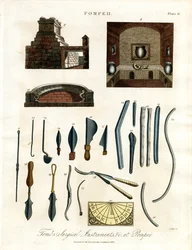 Chirurgické nástroje a artefakty z Pompejí