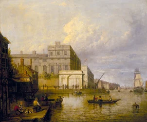 „Greenwichská nemocnice od řeky“, 1835