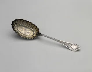 Lžíce, c. 1870 (stříbro se stříbrným zlacením)