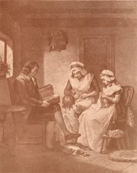 Domácí štěstí, Laetitia se svými rodiči, 1789