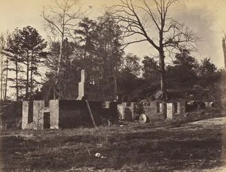 Ruins on Gaines Mill, Virginia., duben 1865 (tisk alba na tkaném papíře)