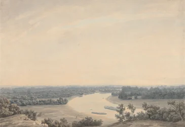 Temže z Richmond Hill při pohledu na jihozápad