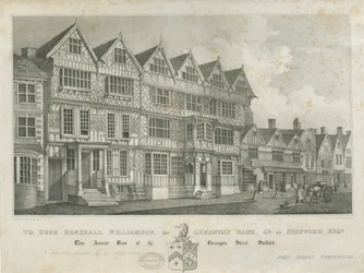 Stafford - Starověký "High House": litografie a [19. století]