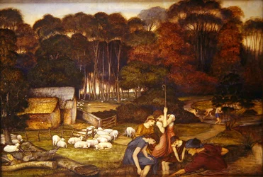 Podzim, kolem roku 1879 (akvarel na papíře)