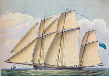 Armed Lugger Close Tauled with All Sail Set, 1825