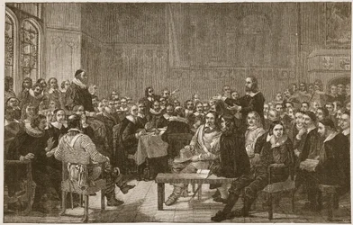 Westminsterské shromáždění bohů, ilustrace z 