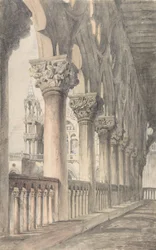 Lodžie Dóžecího paláce, Benátky, 1849-50.